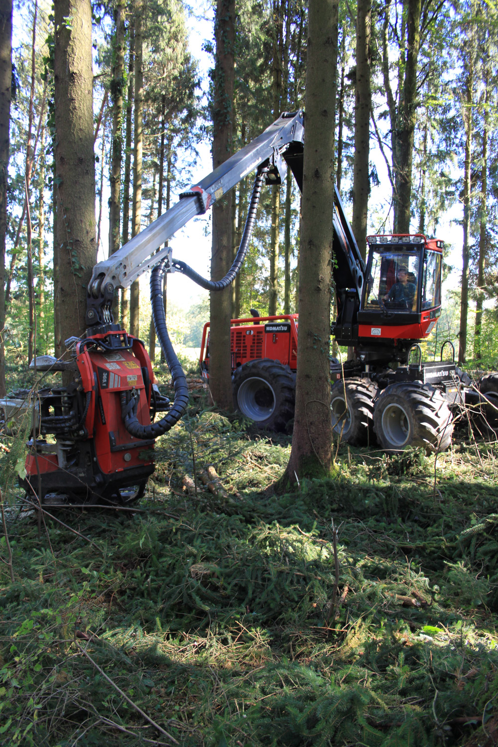 Entreprise forestiere Daniel Ruch recolteuse komatsu 1