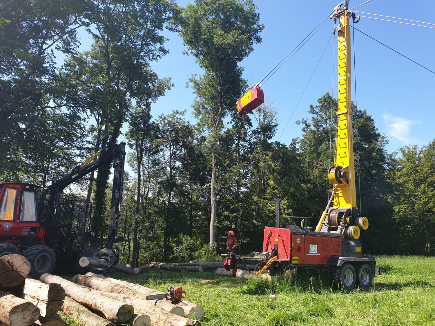 Entreprise forestiere Daniel Ruch cable grue 5