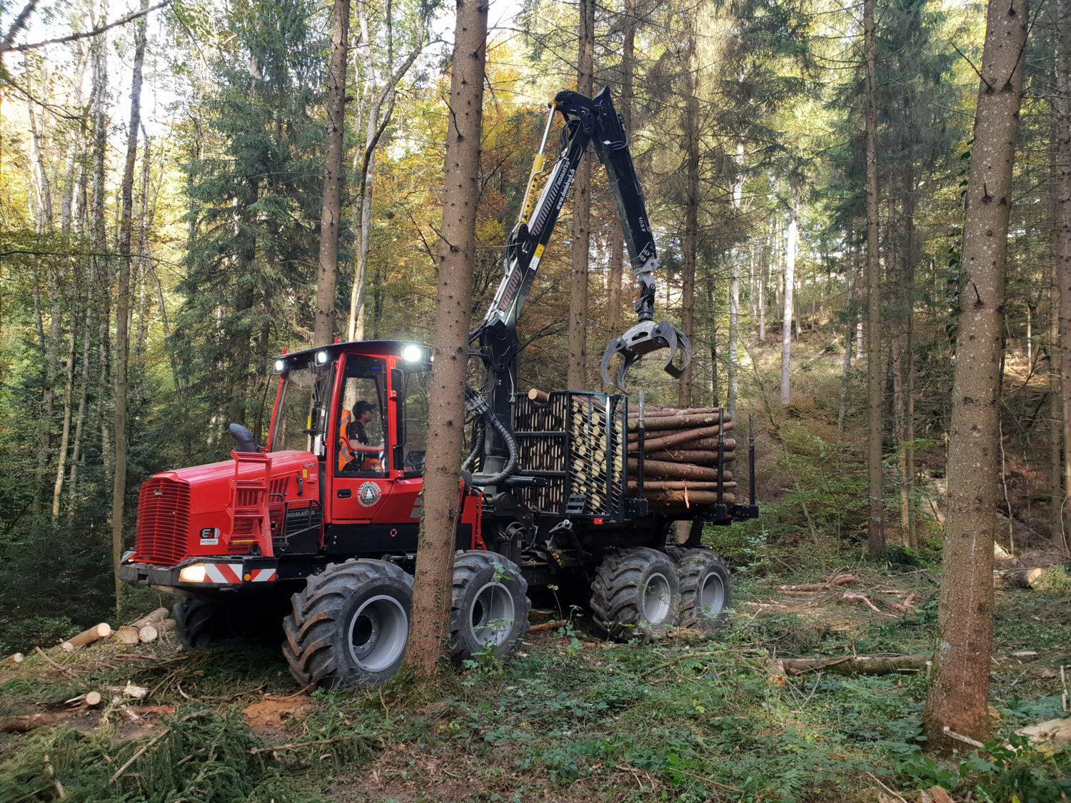 Entreprise forestiere Daniel Ruch porteur komatsu 1